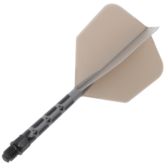 Cuesoul integrierte Dart Flights AK7, Standard L, schwarz, grau, 2 image