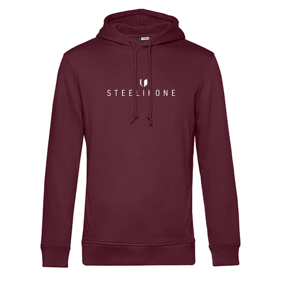 Hoodie, STEELIKONE, Farbe: Burgundy, Größe: S