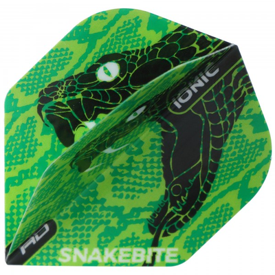 Peter Wright Snakebite Dart Flights, grün schwarz