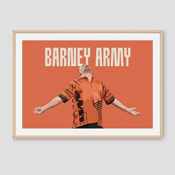 Darts Art Barney Army - Print, Design: Raymond van Barneveld, Format: A3