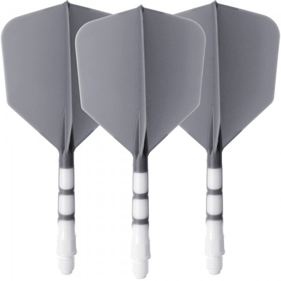 Cuesoul integrierte Dart Flights AK7, Standard M, grau weiß