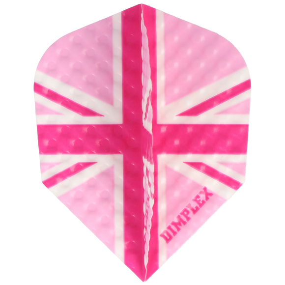 Harrows Dimplex Dartflight, Union Jack, Standard, pink, 3 Stück, 9 image