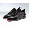 Dartschuh Vollleder schwarz/rot, Farbe: black/red, Variante: 46