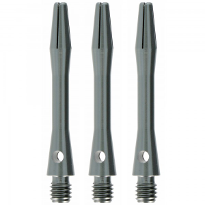 Aluminium Dart Shaft Gun Metal, Short, 3 Stück