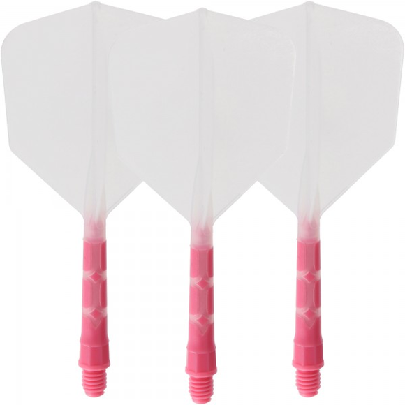 Cuesoul integrierte Dart Flights AK7, Standard M, transparent pink
