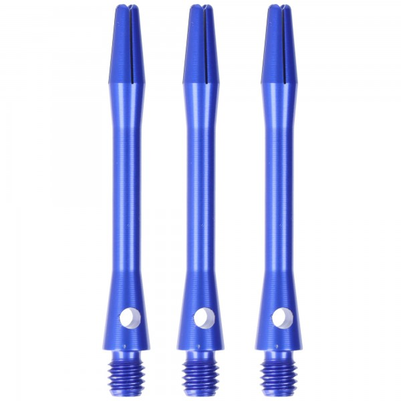 Aluminium Dart Shaft Blau, Long, 3 Stück