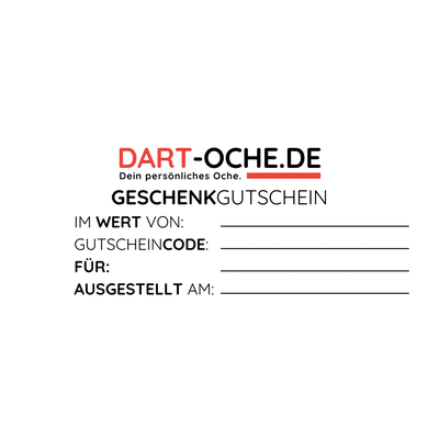 Dart-Oche.de Gutschein per Post, Preis: 5€