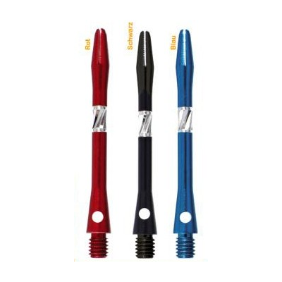 Diamond Cut Aluminium Shaft short schwarz