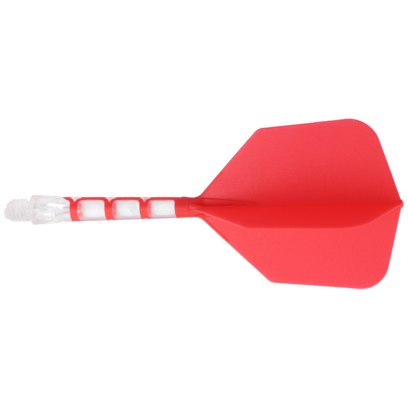 Cuesoul integrierte Dart Flights AK7, Standard L, rot transparent, 4 image
