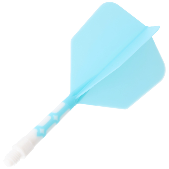 Cuesoul integrierte Dart Flights AK7, Standard M, hellblau weiß, 2 image
