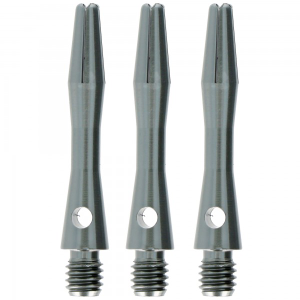 Aluminium Dart Shaft Gun Metal, Extra Short, 3 Stück