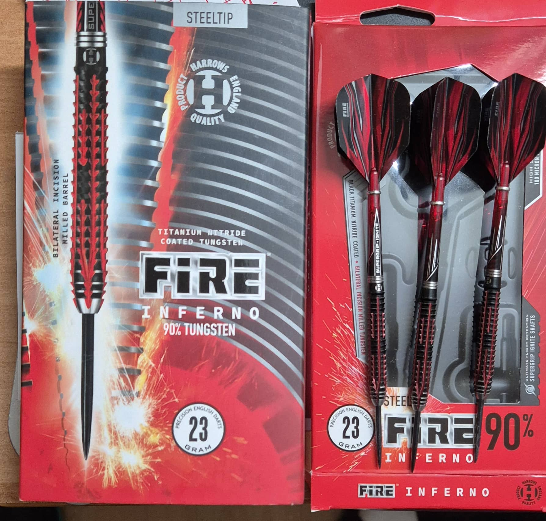 Harrows Darts Harrows Fire Inferno Darts - 90% Wolf Produktbild-Vorschau 3
