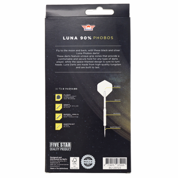 Steeldart Luna Phobos 90%, schwarz silber, 23gr, 10 image