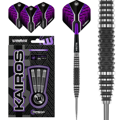 Winmau Kairos 02 90% Tungsten Steeldarts, Gewicht: 24 Gramm
