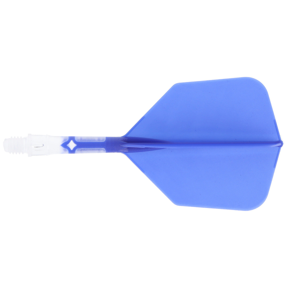 Cuesoul integrierte Dart Flights AK7, Standard S, blau transparent, 4 image