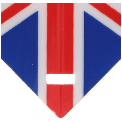 Lochung der Flights für Schaftfederringe, Lochfenster ca. 2x5mm Rechteckig