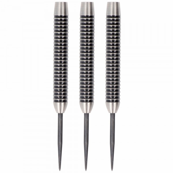 Steeldartbarrel, schwarze Rillen, 80% Tungsten, 23 Gramm