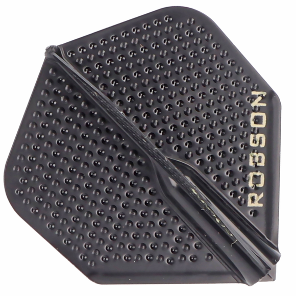 ROBSON PLUS DIMPLED BLACK NO.2 DART FLIGHTS, 2 image