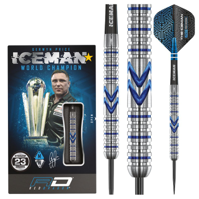 Red Dragon Gerwyn Price Iceman Midnight Edition - Steeldarts, Gewicht: 25g