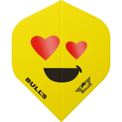 Bull's Smiley Flights 100 Micron Heart-eyes No.2