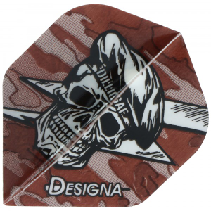 Designa Dartflight Dilligaf Beret, No2 Standard, braun, 3 Stück