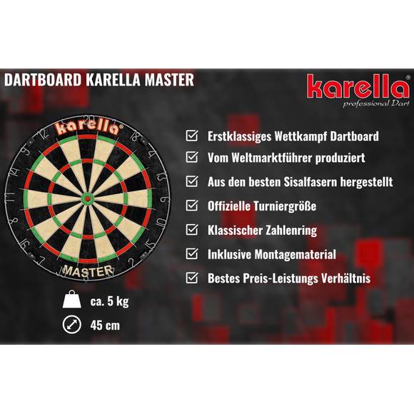 Dartboard/ Steeldartscheibe Karella Master, 3 image