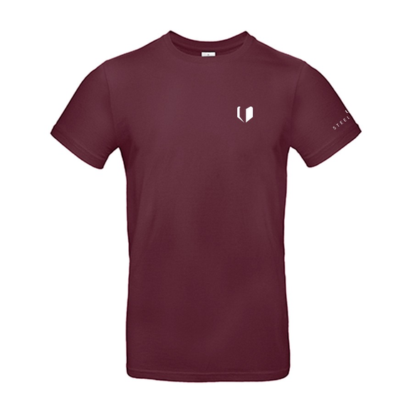 T-SHIRT - STEELIKONE FLIGHT, Farbe: Burgundy, Größe: S