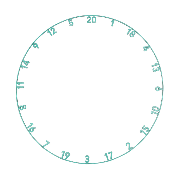 Precise180 | OnePiece Lasercut Number Ring | Frozen Mint, Farbe / Coating: Frozen Mint, 4 image