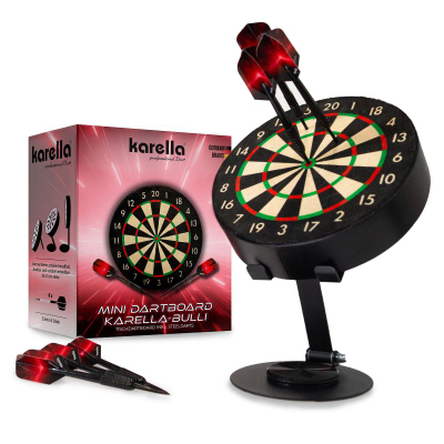 Karella - Mini Dartboard Bulli - inkl. 2 Satz Mini-Darts
