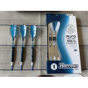 Harrows - Aura - Softdarts 18 Gramm 95% Tungsten mit OVP und Zubehör