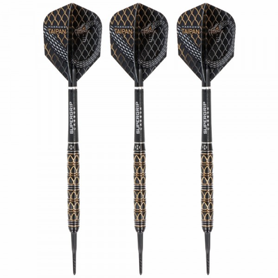 Harrows Taipan Softdart, 90% Tungsten, schwarz gold