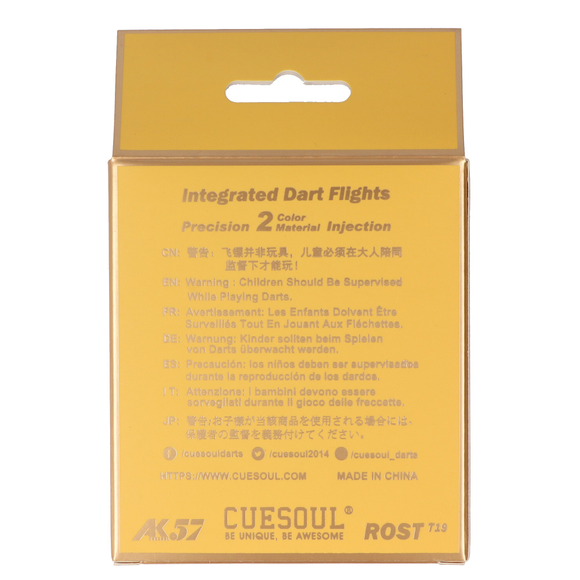 Cuesoul integrierte Dart Flights AK7, Standard M, grau pink, 9 image