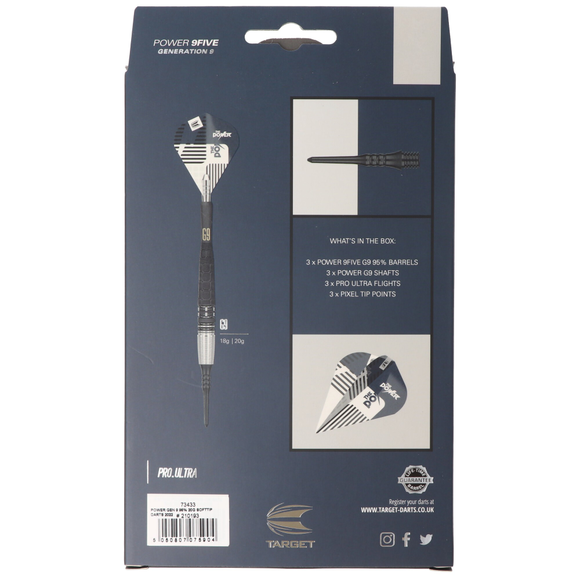 Target Phil Taylor G9, 95% Tungsten, Softtip, 20 Gramm, 8 image