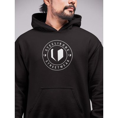 STEELIKONE HOODIE - STREETWEAR, Farbe: Schwarz, Größe: S