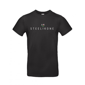 T-SHIRT - STEELIKONE FLAG - LÄNDER, Länder: Wales, Farbe: Schwarz, Größe: 3XL