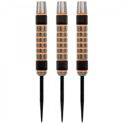 Barrel silber schwarz orange, 26 Gramm, 90% Tungsten, 51mm, 3 Stück