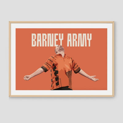 Darts Art Barney Army - Print, Design: Raymond van Barneveld, Format: A3