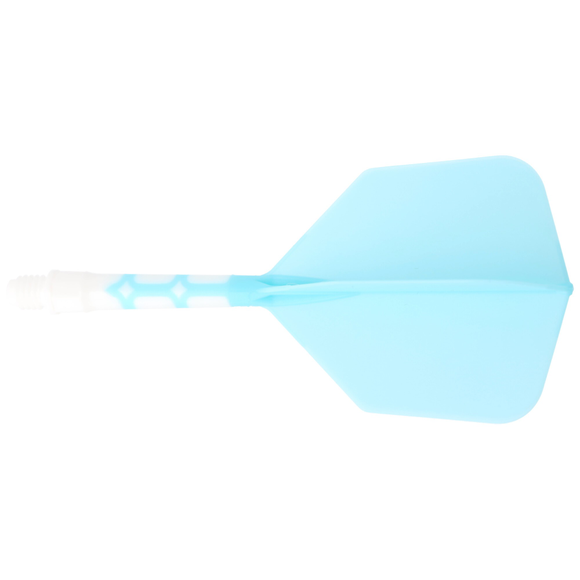 Cuesoul integrierte Dart Flights AK7, Standard M, hellblau weiß, 4 image