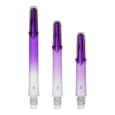 L-Style Locked Straight TwoTone Shafts - Transparent / Lila, Länge: 190