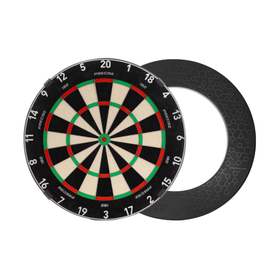 Precise180 | Endorphine Dartboard Bundle Gunmetal + Pro Surround, Surround Variante: Pro