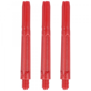 EVO Schaft Polyester, 43mm, purpurrot, 3 Stück