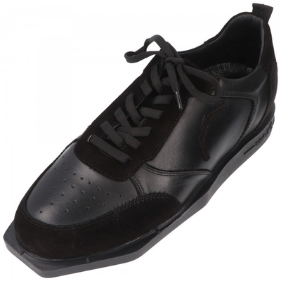 Der perfekte Dartschuh in Leder, schwarz, Gr. 43