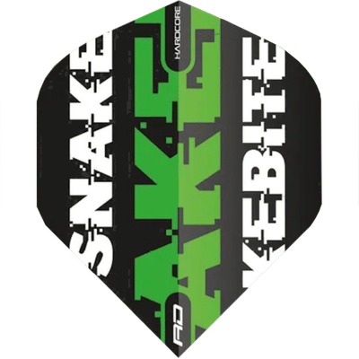 Red Dragon Hardcore Peter Wright Snakebite Standard Flight, Farbe: Grün