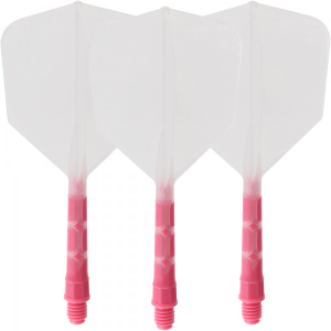 Cuesoul integrierte Dart Flights AK7, Standard M, transparent pink