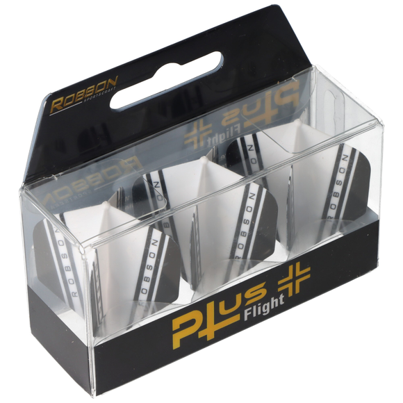 ROBSON PLUS V Dart Flights weiss, No.2, 40,5 x 35,8mm, 6 image