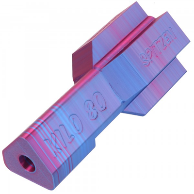 Dartcase, Darttasche blau-brombeer metallic für 3 Darts und Zubehör