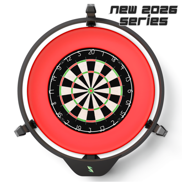 Scolia Home 2 | 2026 Series | Vollversion mit LED Beleuchtungsring | Steeldart-Autoscoring-System, Home 2 Beleuchtung: mit LED Ring, Home 2 Version: Vollversion (ohne Abo), Farbe: Schwarz