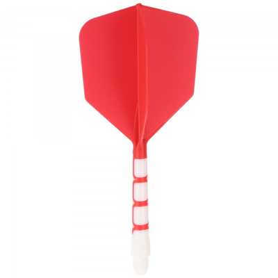 Cuesoul integrierte Dart Flights AK7, Standard L, rot weiß