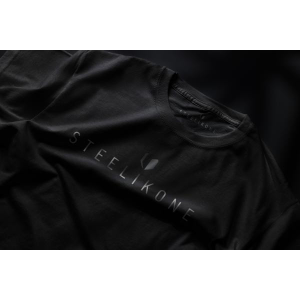 STEELIKONE T-Shirt - "PITCH BLACK SERIES", Farbe: Schwarz, Größe: S
