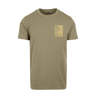 T-Shirt - STEELIKONE VERTICAL [olive], Größe: S